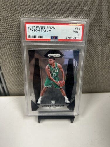 Panini Prizm Jayson Tatum Rookie Base Card Rc Psa Ebay