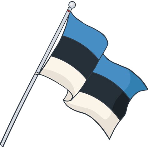 Flag Of Estonia National Flag Png