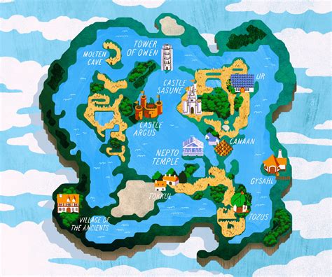 Final Fantasy 3 World Map - Map