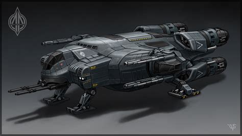 ArtStation - GUNSHIP Concept, Dmitriy Leonovich