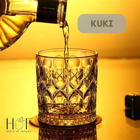 Jual HOF KUKI Gelas Whiskey Kaca Aesthetic Whisky Bar Rock Glass