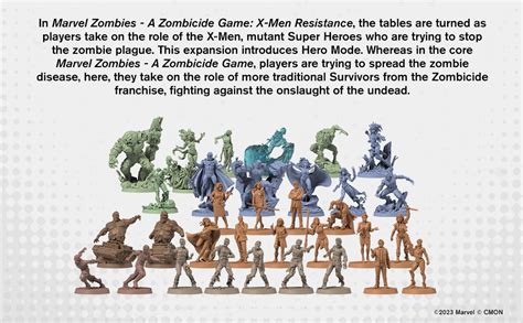 Asmodee CMON Marvel Zombies X Men Resistance A Zombicide Game Board