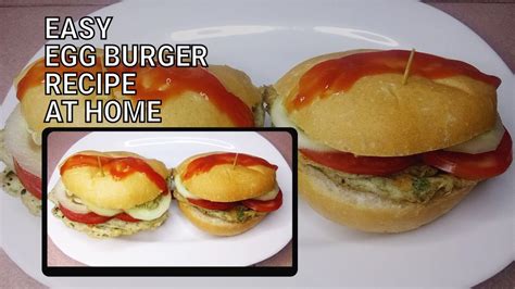 Easy Egg Burger Recipe At Home 😳🍔 Trending Snacks Recipe Egg Burger Xavierscookingtim Youtube