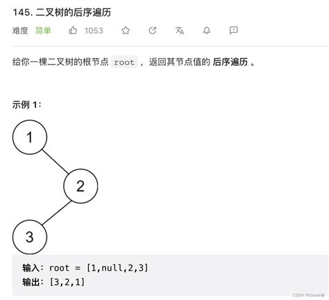 【力扣】145、二叉树的后序遍历 Csdn博客