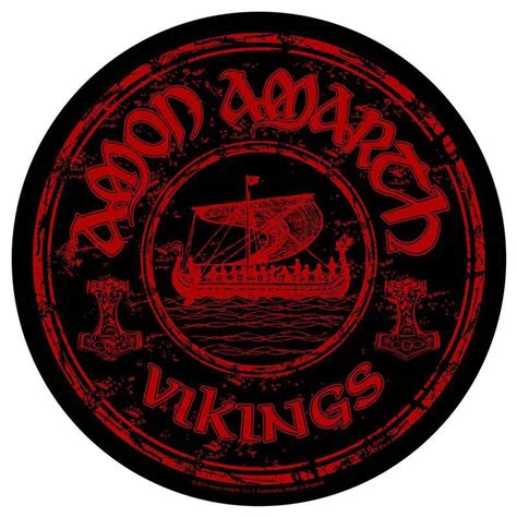 Back Patch Petic Textil AMON AMARTH Vikings Circular Patch Uri Rock