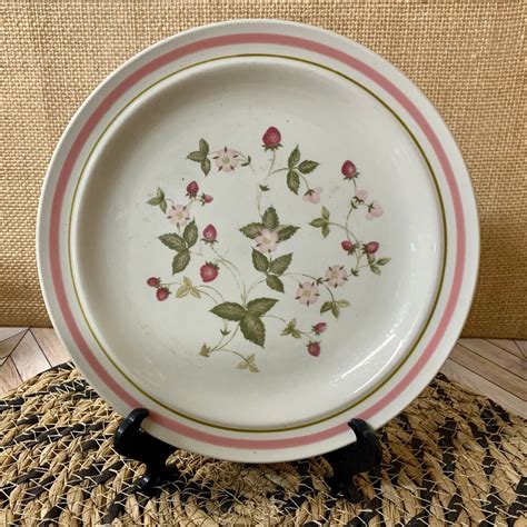 Set Of Newcor Stoneware Vintage Strawberry Salad Plates Etsy