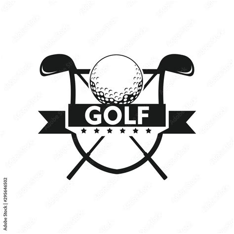 Golf logo template. Vector label of golf. Logo of golf championship ...