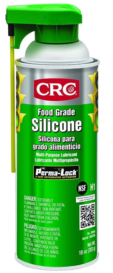 CRC 03040 Food Grade Silicone Lubricant Net Weight 10 Oz 16oz Aerosol