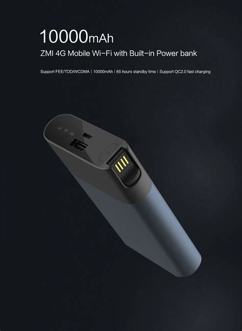 Xiaomi Zmi Mf885 4g Wifi Router 10000 Mah Power Bank Wireless Wifi