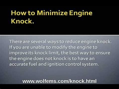 How Can I Detect Engine Knock Youtube