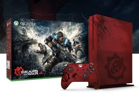 Gears Of War Limited Edition Xbox One S Console Unboxing Youtube