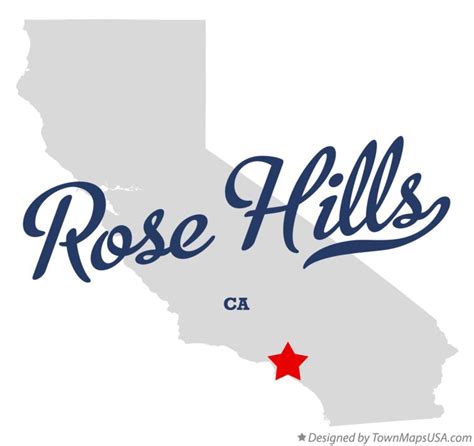 Map of Rose Hills, CA, California