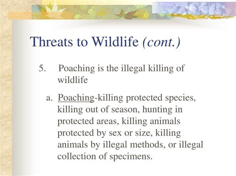 Ppt Wildlife And Conservation Management Powerpoint Presentation