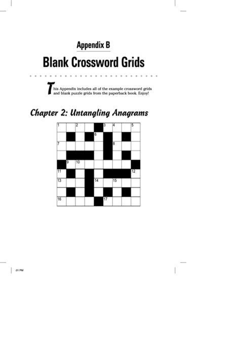 Top 284 Crossword Puzzle Templates free to download in PDF format