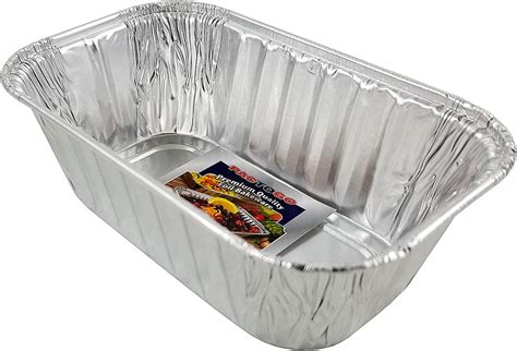 Pactogo Disposable 1 Lb Aluminum Foil Mini Loaf Pans With Clear Dome Lids Pack Of 20 Sets