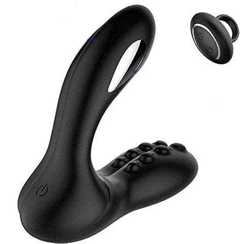 Thrusting Anal Plug Vibrator Remote Control Vibrating Butt Plug Male