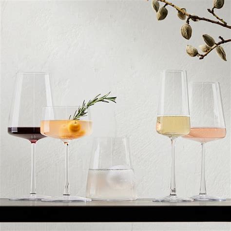 Horizon Lead Free Crystal White Wine Glass Sets West Elm