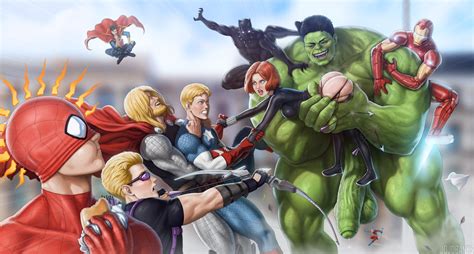 Avengers Atremble By Jojobanks On Newgrounds