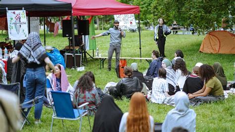 Pal Stina Protestcamp An Goethe Uni Darf Bleiben Gegendemo Am Donnerstag