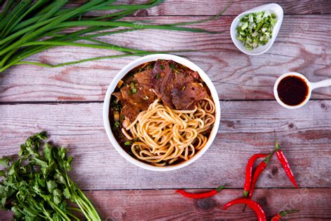 Carne De Vaca Fideos Lanzhou Ramen Comida Gourmet Cenar Fideos Gourmet