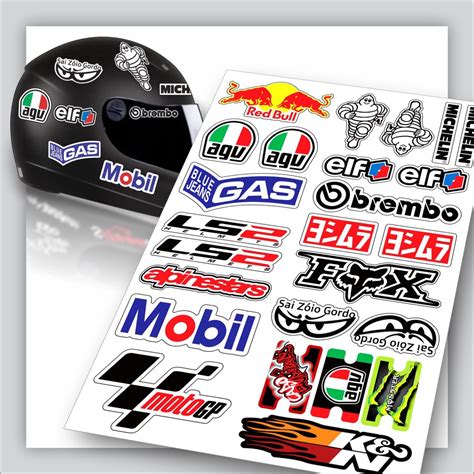 Cartela Adesivos Personalizados Carro Moto Bike Cross N Desconto