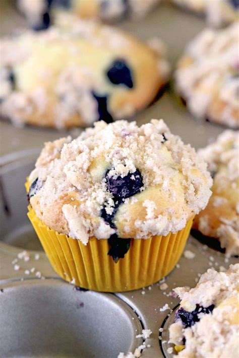 Blueberry Muffins With Streusel Crumb Topping Can Be Made Eggless Too