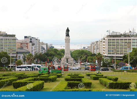 Lisbon Portugal June 25 2018 Beautiful View Of Eduardo Vii Park