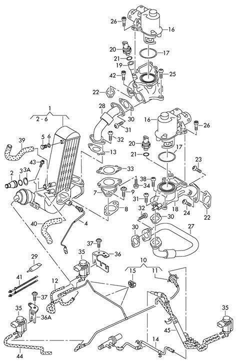 Volkswagen Touareg 2015 2017 Vacuum System Exhaust Gas Recirculation Vag Etka Online