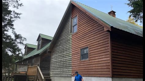 Restoring A Cedar Siding Home After 20 Years Pt 2 Staining Youtube