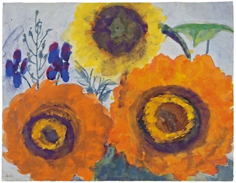 Sonnenblumen Und Rittersporn By Emil Nolde On Artnet