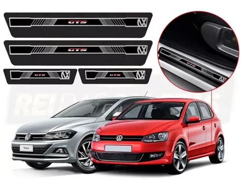 Soleira Sport Volks Gts Virtus Polo 2020 2021 Kit 8 Pçs Parcelamento