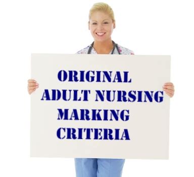 Original Adult Nursing Marking Criteria For NMC OSCE OSCE Trainer