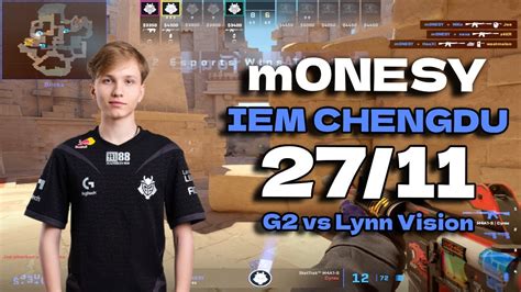 CS2 POV G2 M0NESY 27 11 Vs Lynn Vision Anubis IEM Chengdu 2024