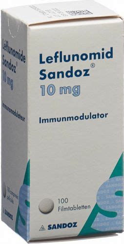 Leflunomid Sandoz Filmtabletten Mg St Ck In Der Adler Apotheke