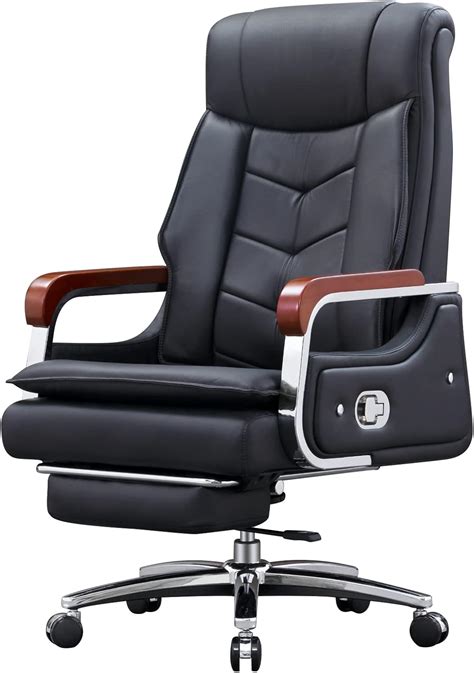 Kinnls Kyle Reclining Massage Chair With Footrest Managerial Chairs And Executive