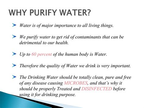 Water Purification Methods Ppt