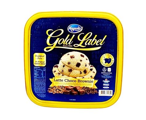 Magnolia Gold Label Latte Choco Brownie Ice Cream 1 3L