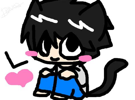 Request Chibi Neko L By Death Note Ninja02 On Deviantart