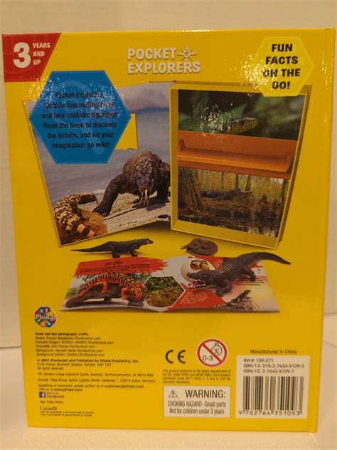 Pocket Explorers Reptiles Mini Book And 4 Figurines Brand New Ebay