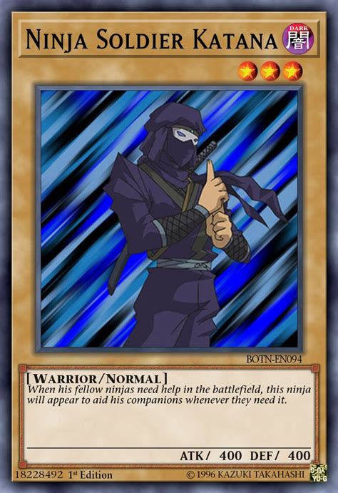 Ninja Samurai Yugioh Monsters Yu Gi Oh Lionheart Katana