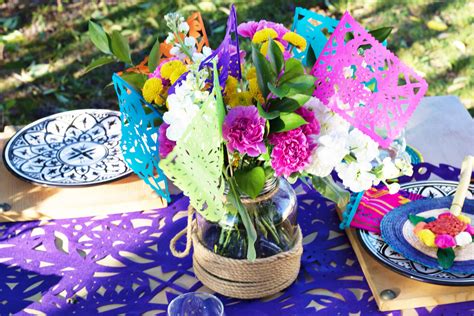 Mexican Papel Picado Centerpiece Flags Set Of 12 Bday Party Theme