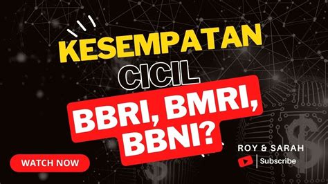 SAHAM BBRI BMRI BBNI TURUN TAJAM WAKTUNYA CICIL BELI INI SIMULASI