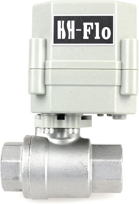 Hsh Flo Motorized Ball Valve 1 2 Dn15 2 Way Ss304 Ac110v 230v Normally Closed Npt