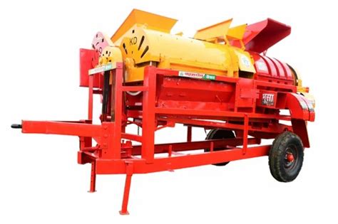 500 RPM 5 Fans Kamdhenu Multi Paddy Thresher 35 HP 3000 Kg Hr At