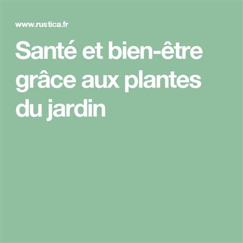 Se Soigner Gr Ce Aux Plantes M Dicinales Et Bien Tre Du Jardin Sant