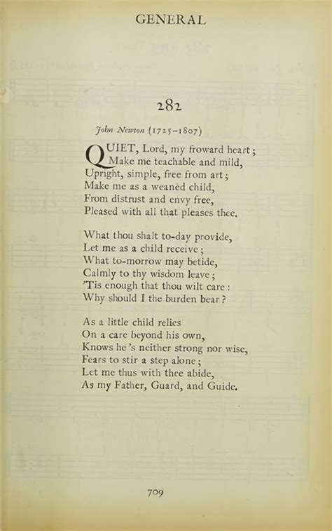 The Oxford Hymn Book 282 Quiet Lord My Froward Heart Hymnary Org