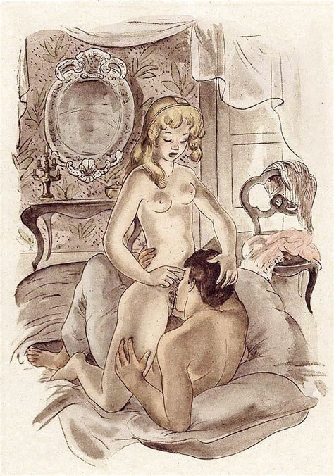 Eating Pussy In Vintage Drawing Blu109