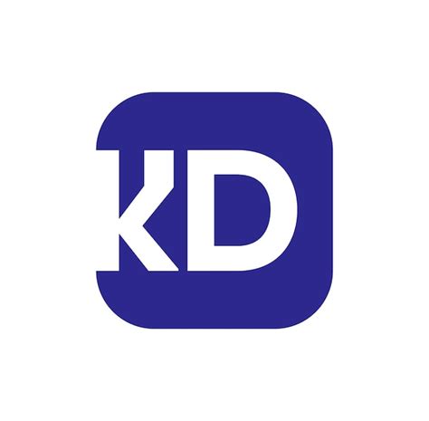 Premium Vector Kd Typography Monogram Kd Company Initial Letters Icon