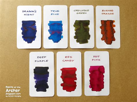 Fountain Pen Inks Review Robert Oster Signature Ink Get Set Go Rants