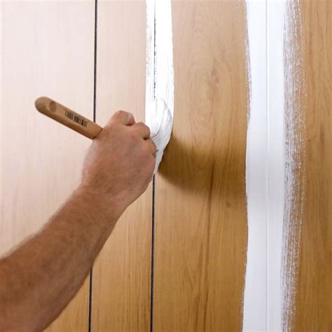 Colorwashing Wood Paneling